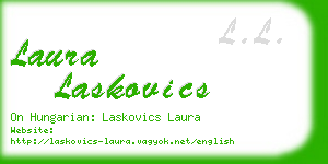 laura laskovics business card